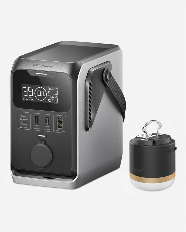 EcoFlow TRAIL 300 DC with lamp